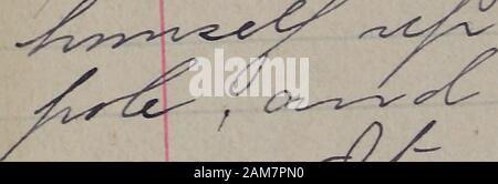 Teacher Journals of Pupils who are Deafblind -- Summer 1897 . Ch. Stock Photo