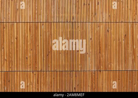 Wooden background with narrow planks Stock Photo