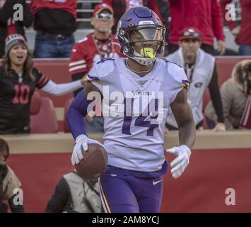 Las Vegas, United States. 06th Feb, 2022. Buffalo Bills wide receiver  Stefon Diggs (14) of the AFC runs upfield with a reception before the 2022  Pro Bowl against the NFC at Allegiant