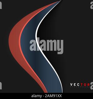abstract vector background. Concept shape curved pattern. wave texture. Vector illustrations for wallpapers, banners, backgrounds, etc. Stock Vector