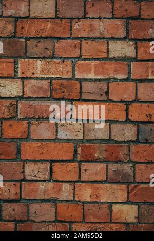 Red and orange brick wall texture Stock Photo