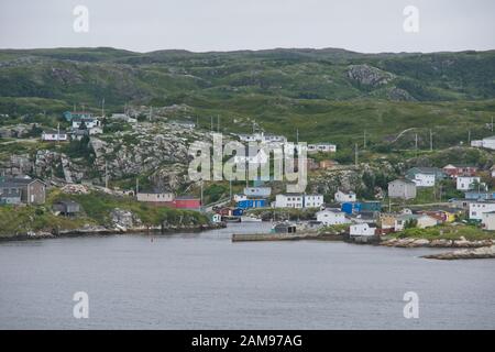 Rose Blanche Harbor in Newfoundland Canada Stock Photo