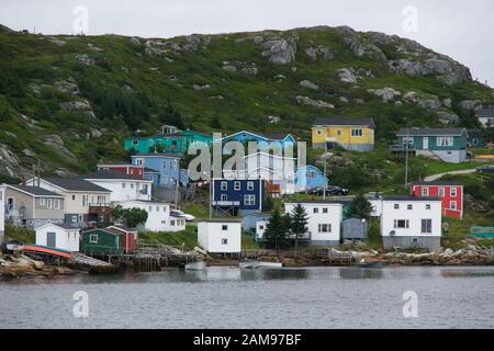 Rose Blanche Harbor in Newfoundland Canada Stock Photo
