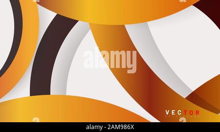 abstract vector background. Overlapping color gradient ring design. New texture for your design. Stock Vector
