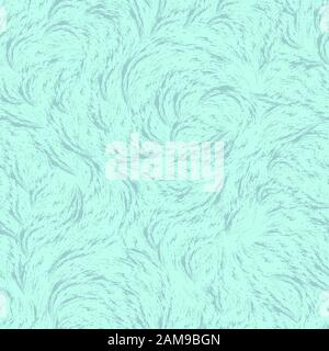 Seamless turquoise texture. Waves of small splashes on a turquoise background. Marine motif for prints or packaging, swirl, ocean. Stock Vector