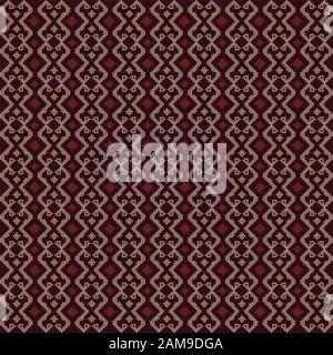 Beautiful Batak Ulos cloth motif with vertical design. Seamless pattern traditional cloth. Stock Vector