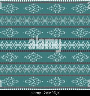 Batak ethnic seamless pattern with motif ulos. creative design cloth pattern. Tribal ethnic ornament seamless pattern. Colorful vector illustration. E Stock Vector