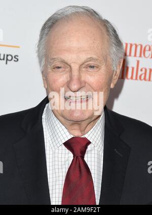 Los Angeles, USA. 11th Jan, 2020. Alan Alda arrives at the AARP The Magazine's 19th Annual Movies For Grownups Awards held at the Beverly Wilshire, Four Seasons Hotel in Beverly Hills, CA on Saturday, ?January 11, 2020. (Photo By Sthanlee B. Mirador/Sipa USA) Credit: Sipa USA/Alamy Live News Stock Photo