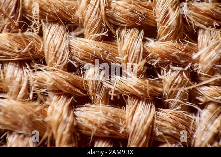 Texture hessian burlap close-up. Stock Photo