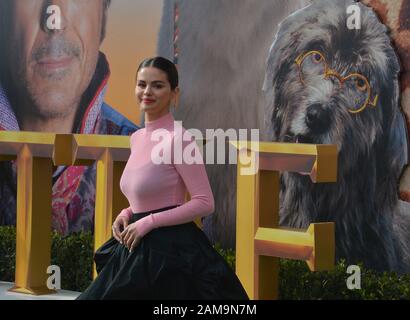 Los Angeles, United States. 12th Jan, 2020. Cast member Selena Gomez attends the premiere of the motion picture comedy 'Dolittle' at the Regency Village Theatre in the Westwood section of Los Angeles on Saturday, January 11, 2020. Storyline: A physician discovers that he can talk to animals. Photo by Jim Ruymen/UPI. Credit: UPI/Alamy Live News Stock Photo