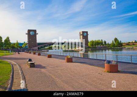 Kasui park in Toyama city, Toyama, Japan. Stock Photo