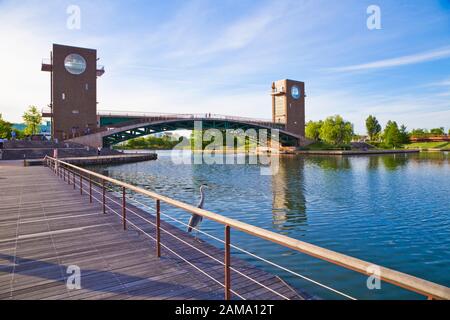 Kasui park in Toyama city, Toyama, Japan. Stock Photo