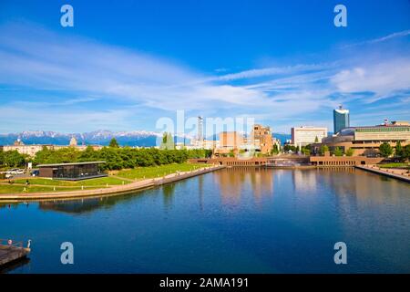 Kasui park in Toyama city, Toyama, Japan. Stock Photo