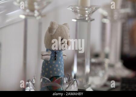 teddy bear and candle Stock Photo - Alamy