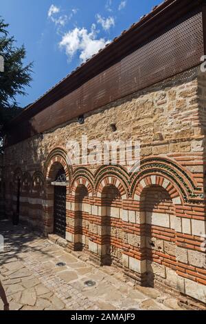 NESSEBAR, BULGARIA - AUGUST 12, 2018: Ancient Church of Saint Paraskeva in the town of Nessebar, Burgas Region, Bulgaria Stock Photo