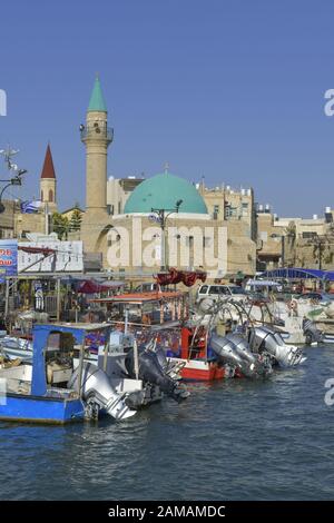 Marina und Fischereihafen, Akko, Israel Stock Photo