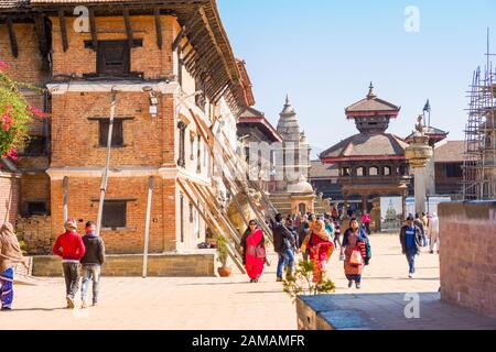 Bhaktapur Durbar Square, Katmandu valley, Nepal Stock Photo