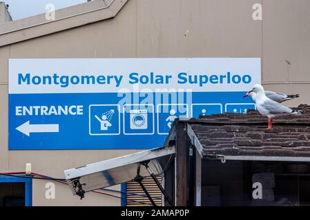 Superloo Symbol This toilet in the New Zealand town of Stratford is decorated in a mock ...