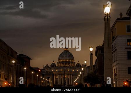 Vatican Lights Stock Photo