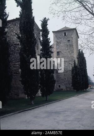 EXTERIOR. Location: MONASTERIO DE POBLET. Vimbodí. TARRAGONA. SPAIN. Stock Photo