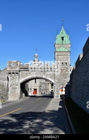 The Citadel and Fortifications of Quebec City, Canada Stock Photo