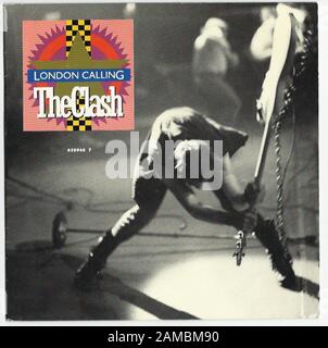 The Clash - London Calling -  Classic vintage rock 7'' vinyl album Stock Photo