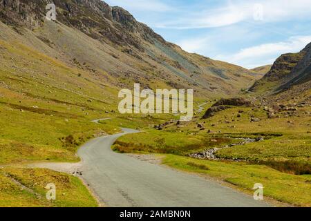The Honister Pass in the Lake District Stock Photo