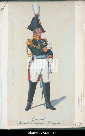 Russia, Russian Soldier, 1813 (part 2)  Russia, Russian Soldier, 1813 [part 2].; Russia, Russian Soldier, 1813 [part 2]. Stock Photo