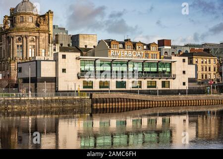 Grosvenor Casino Riverboat, Glasgow on the River Clyde in Broomielaw Glasgow Scotland UK Stock Photo