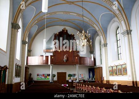 Kirche St Hubert Gemmenich, Plombieres, Wallonien, Belgien Stock Photo