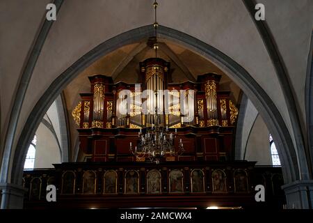 Sankt Nikolai Kirche Rinteln - Orgel, Niedersachsen, Deutschland Stock Photo