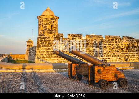 San Salvador de la Punta Fortress in havana, cuba Stock Photo