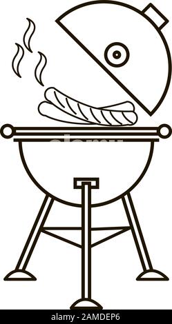 Different special tools for barbecue party. Bbq grill and tools vector illustration. Stock Vector
