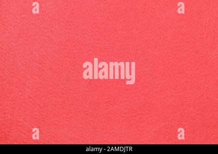 Closeup of coral felt texture for background Stock Photo