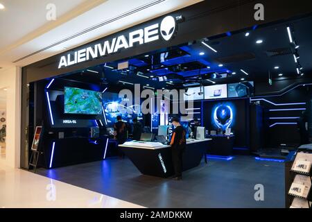 Alienware store and logo seen in Shanghai Stock Photo - Alamy