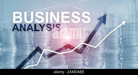 Business analysis concept. Financial abstract futuristic background Stock Photo