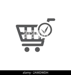 Order icon on white background Stock Vector