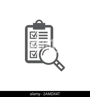 Evaluation icon on white background Stock Vector