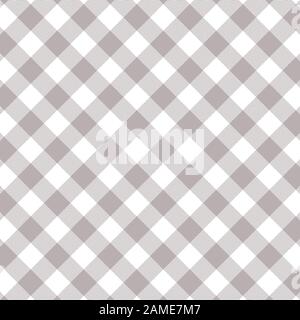 Gingham check plaid tartan pattern. Herringbone texture. Seamless tile for scarf, shirt, blanket, throw, or other winter fashion fabric designs. Stock Vector