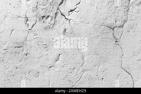 concrete wall cracked grunge texture or background Stock Photo