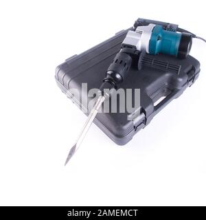 Power Tools or Hammer drill on background new Stock Photo