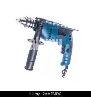 Power Tools or power drill on background new Stock Photo