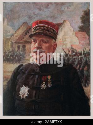 General Joseph Joffre, French Army commander, WW1 Stock Photo - Alamy