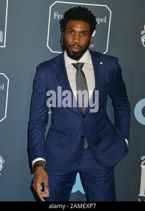 Los Angeles, USA. 13th Jan, 2020. Nyambi Nyambi attends the 25th Annual Critics' Choice Awards at Barker Hangar on January 12, 2020 in Santa Monica, California Credit: Tsuni/USA/Alamy Live News Stock Photo