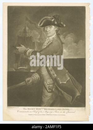 The right honble. Richard Lord Howe Commander in Chief of his Majesty's ...