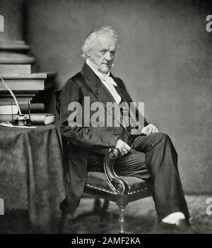 Vintage portrait photo of James Buchanan (1791 – 1868) – the 15th US ...