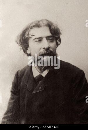 Alphonse Daudet (1840-1897) was a French novelist and playwright, the author of vivid stories from the life of Provence, the Creator of the literary c Stock Photo