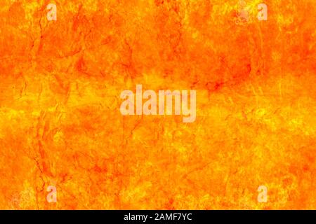 Bright fiery seamless texture in orange and yellow tones with veins and scratches, seamless pattern Stock Photo