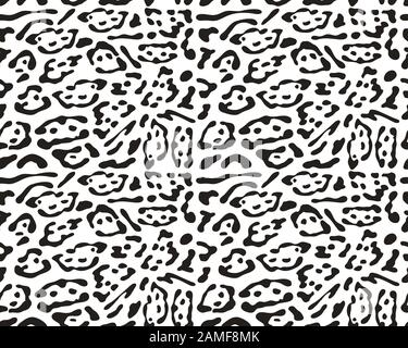 Seamless leopard repeat pattern, creative design templates Stock Photo