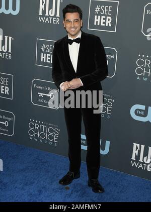 Daniel Levy arrives at the 25th Annual Critics' Choice Awards held at the Barker Hangar in Santa Monica, CA on Sunday, ?January 12, 2020.  (Photo By Sthanlee B. Mirador/Sipa USA) Stock Photo